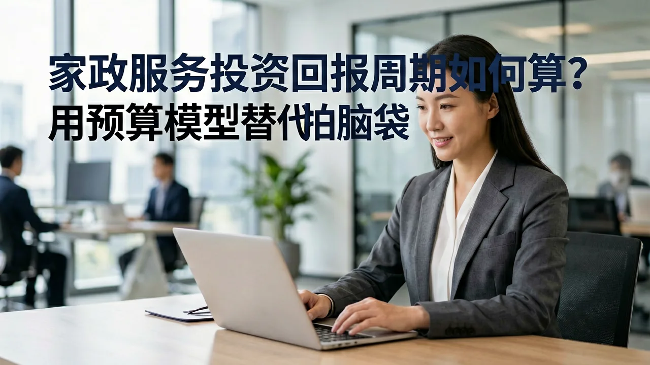 家政服务投资回报周期如何算？用预算模型替代拍脑袋